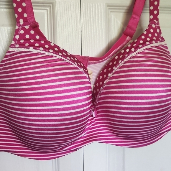 Deesse Bra Pink Polkadot Size  44D - Picture 3 of 13